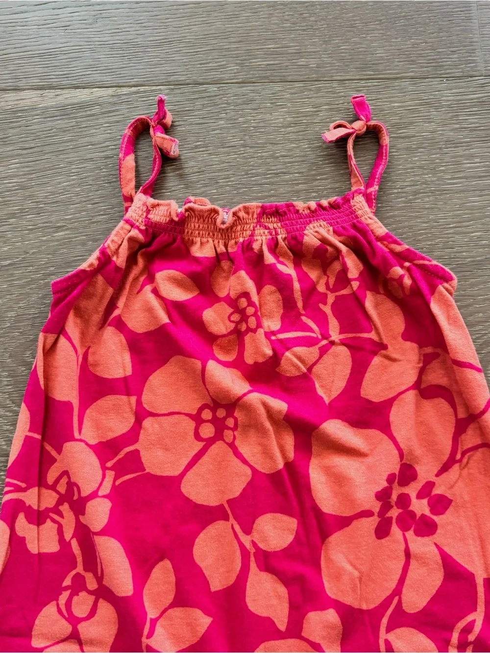 Gymboree Baby Floral Romper Jumpsuit Pink Orange 18-24 Months Tropical One Piece
